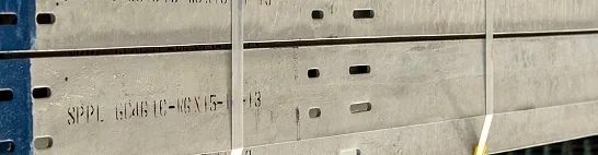Grado di materiale o numero di colata non corrispondente al certificato di collaudo