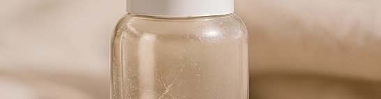 Bottle or jar defects — scratches, flow marks or cap misalignment
