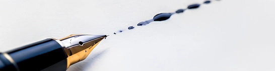 Ink that skips, blots or stops before the stated writing length