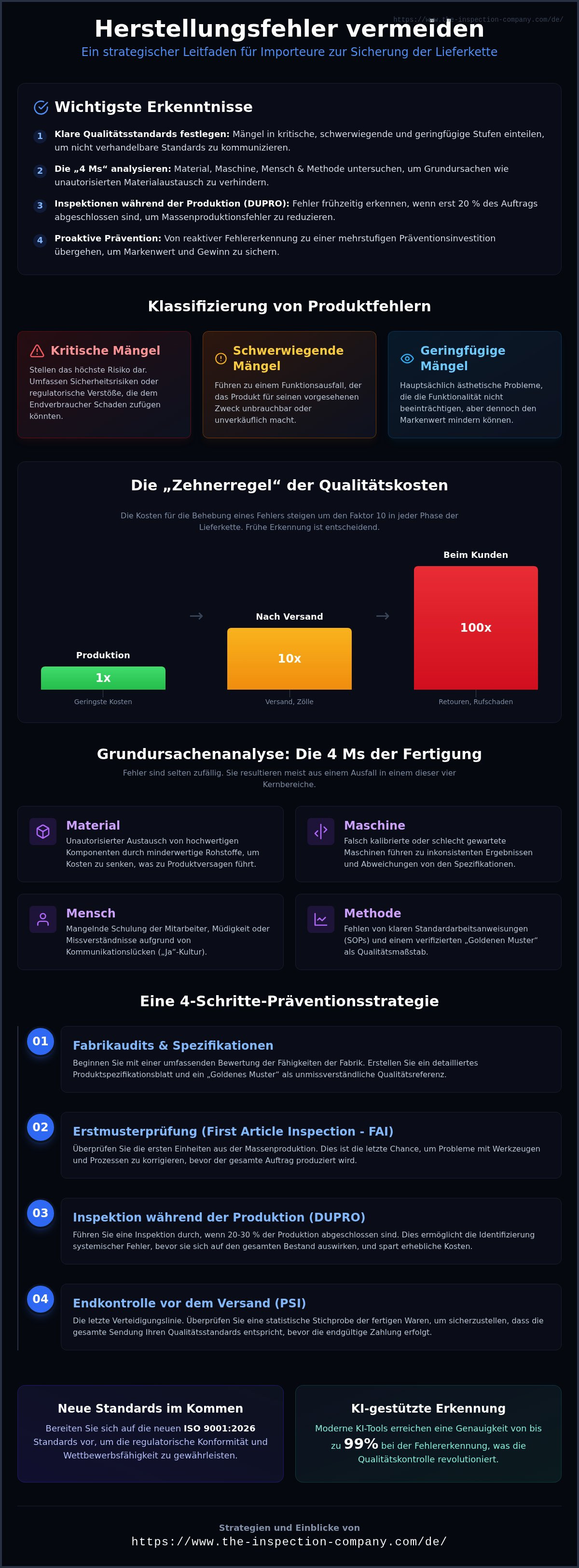 Wie man Herstellungsfehler vermeidet