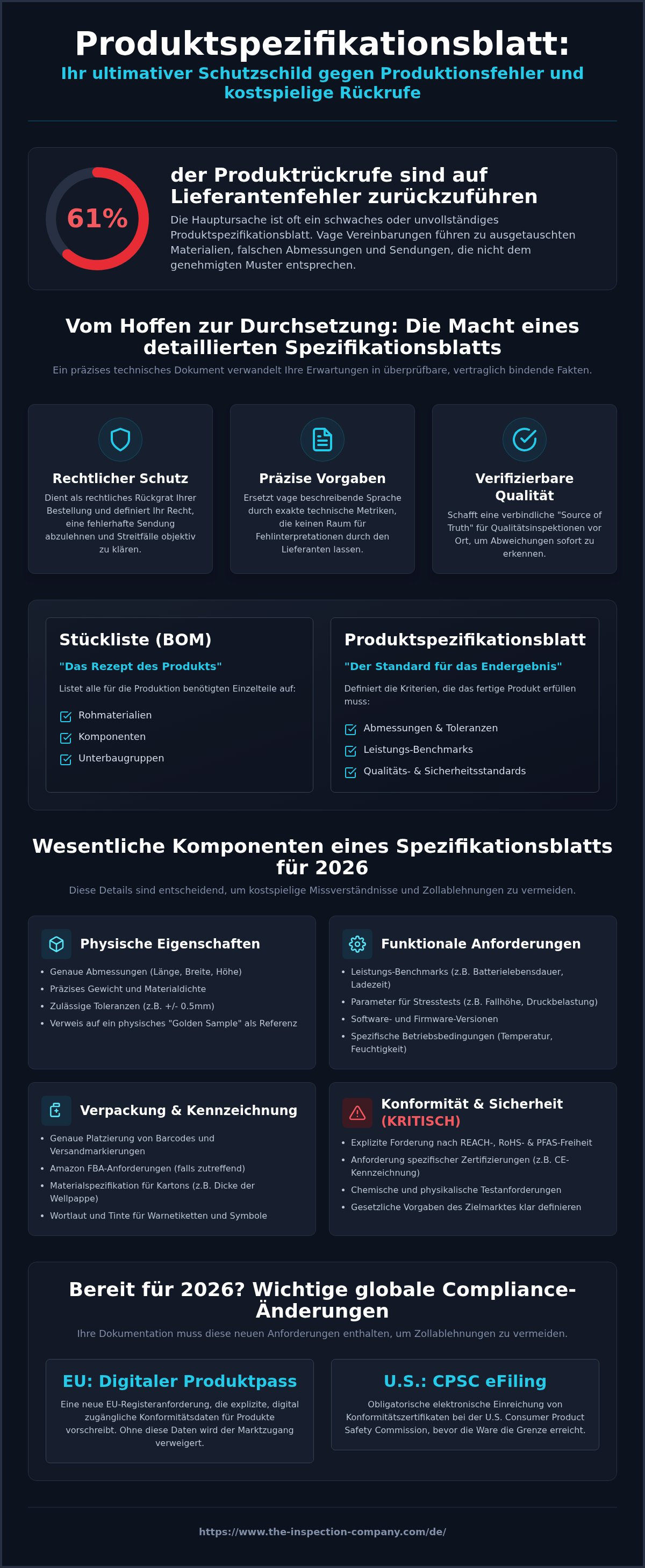 Produktspezifikationsblatt