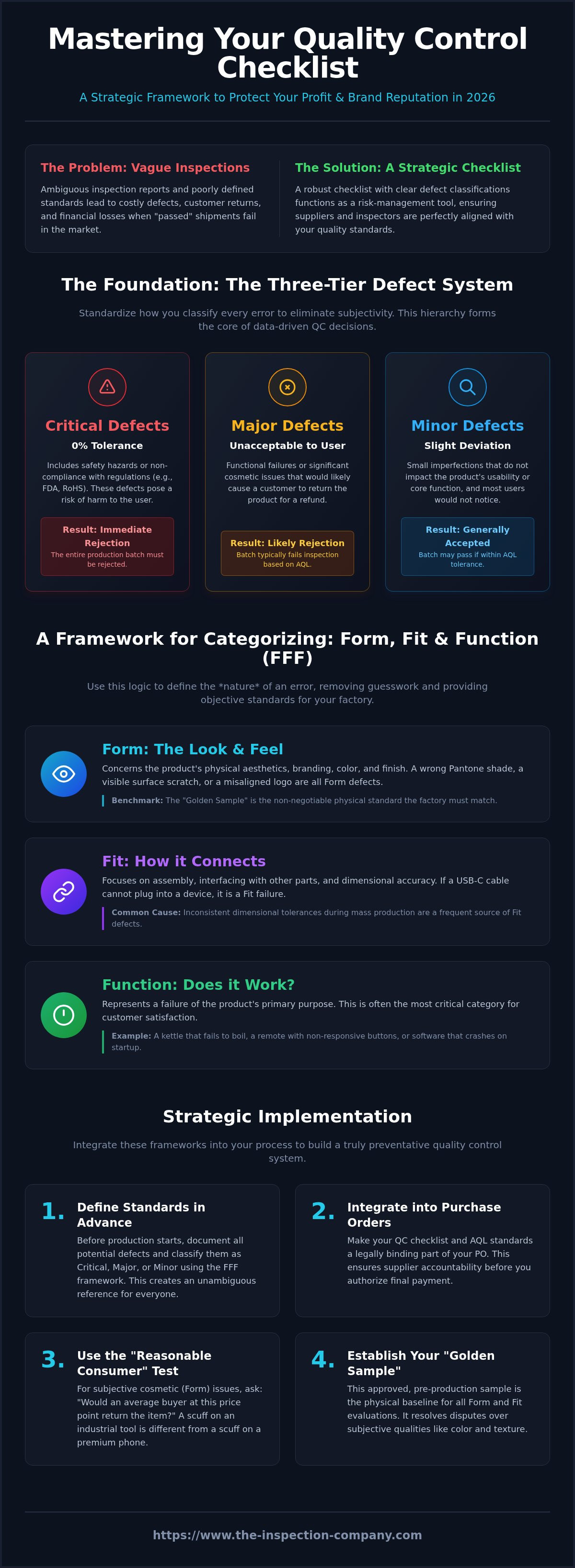 How to create a quality control checklist